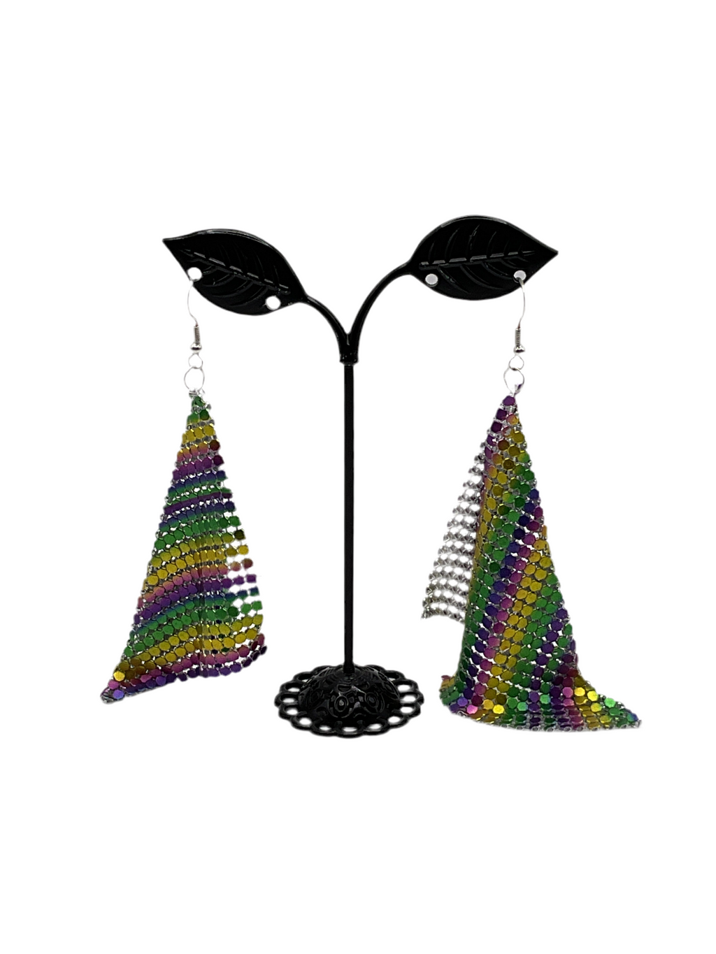 Metal Chain Sheet Earrings