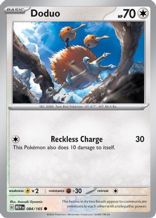 Doduo 084/165 - SV Scarlet & Violet 151 Reverse Holofoil