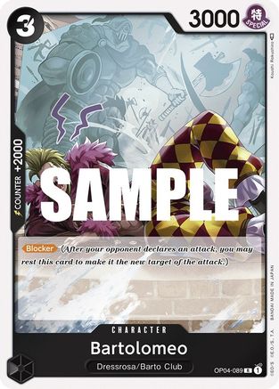 Bartolomeo (OP04-089) - Kingdoms of Intrigue Foil Main image