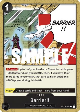 Barrier!! (OP04-095) - Kingdoms of Intrigue Main image