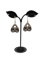 Skull Ouija Planchette Earrings
