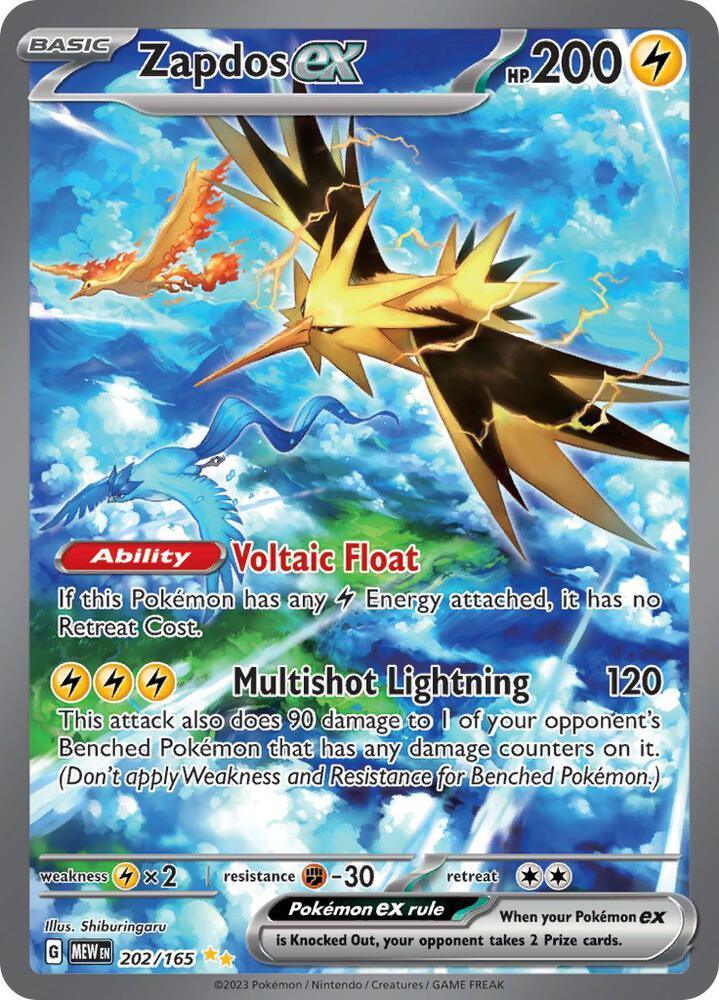 Zapdos ex (202/165) [Scarlet & Violet: 151] Main image