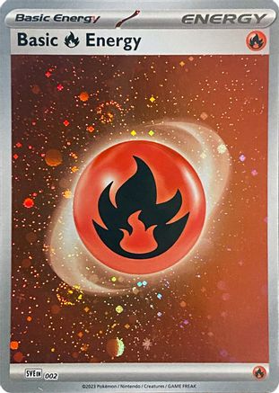 Basic Fire Energy (Cosmos Holo) 002 - SV01 Scarlet & Violet Base Set Holofoil Main image