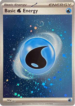 Basic Water Energy (Cosmos Holo) 003 - SV01 Scarlet & Violet Base Set Holofoil Main image