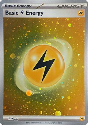 Basic Lightning Energy (Cosmos Holo) 004 - SV01 Scarlet & Violet Base Set Holofoil Main image