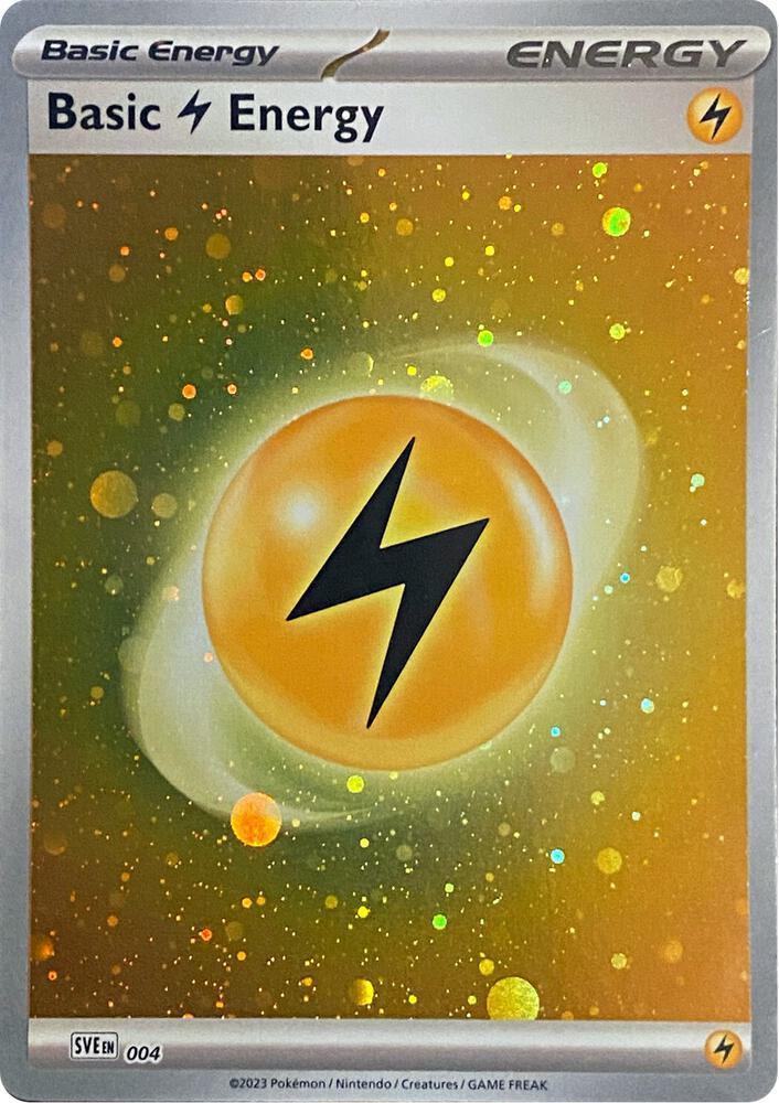 Basic Lightning Energy (004) (Cosmos Holo) [Scarlet & Violet: Base Set] Main image