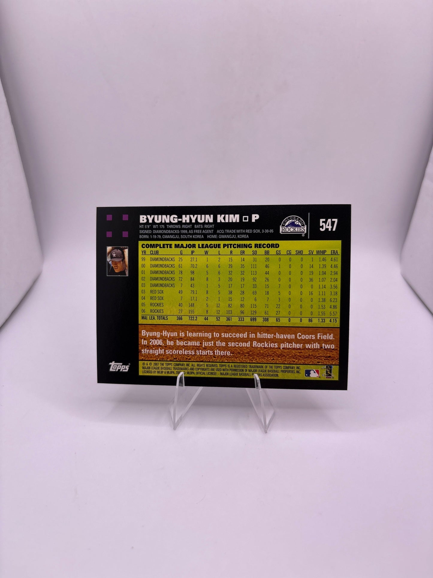 Topps Byung-Hyun Kim