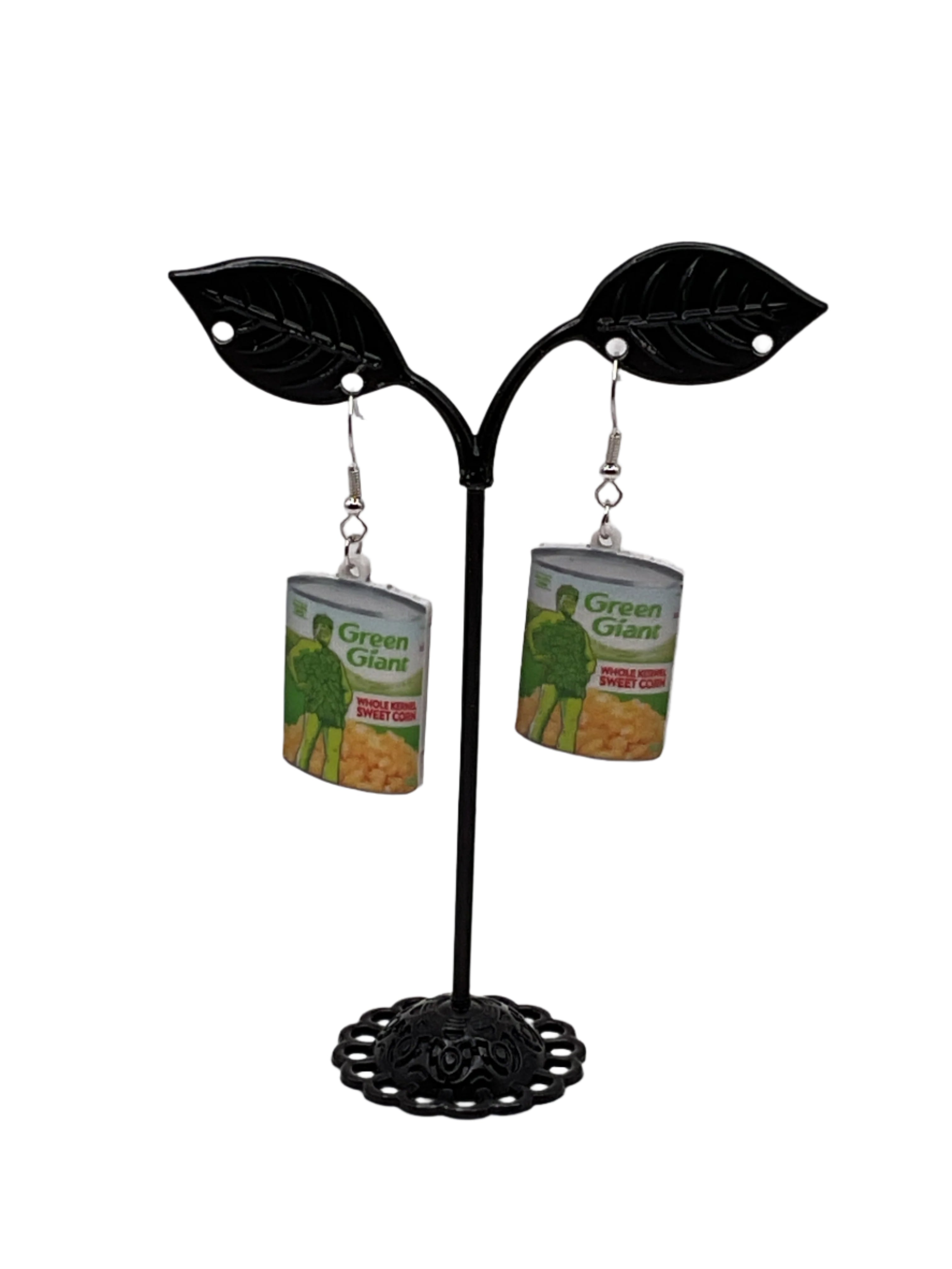 Green Giant Corn Earrings Main image