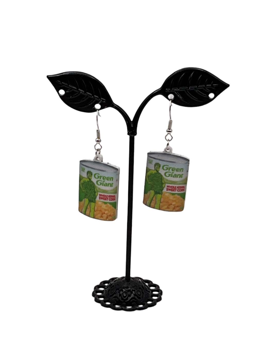 Green Giant Corn Earrings