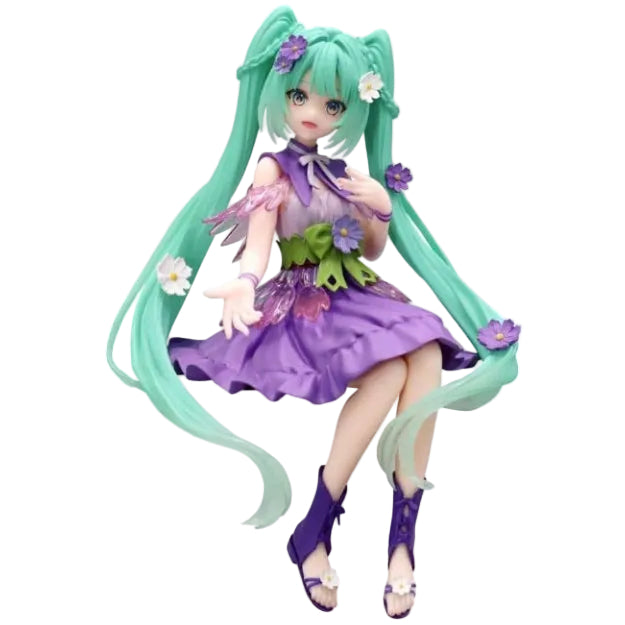 Hatsune Miku Flower Fairy Cosmos Purple Color Noodle Stopper Figure Main image