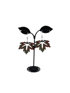 Wooden Leaf Earrings