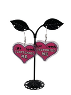 Live laugh lobotomize me earrings