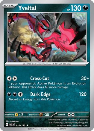Yveltal 118/182 - SV04 Paradox Rift Holofoil Main image
