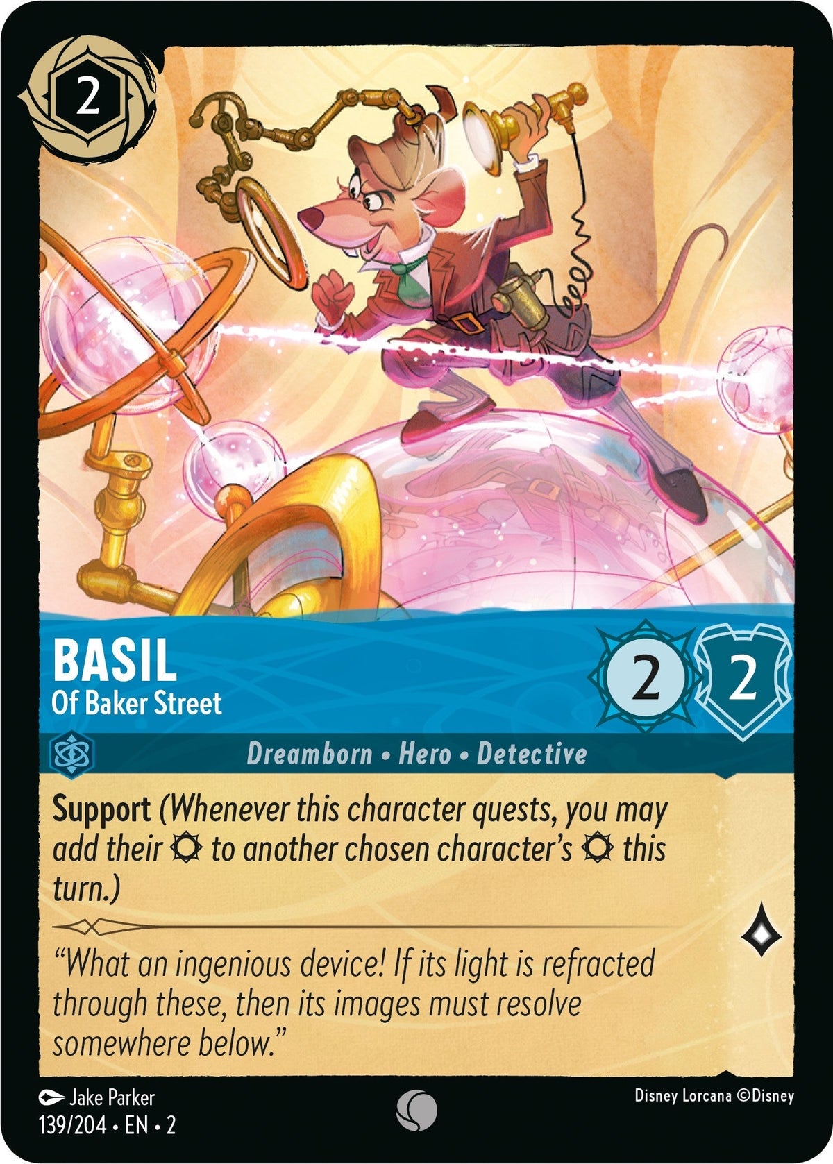 Basil - Of Baker Street (139/204) - Rise of the Floodborn Cold Foil Main image