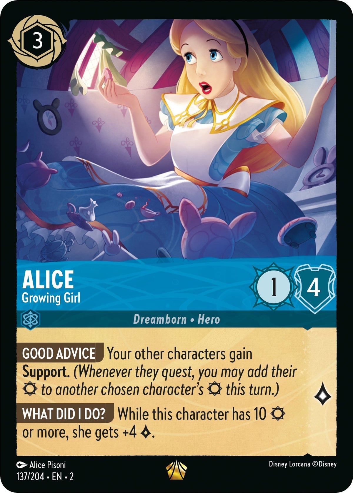 Alice - Growing Girl (137/204) - Rise of the Floodborn Cold Foil Main image