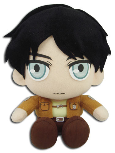 ATTACK ON TITAN - EREN SITTING POSE PLUSH - Collectors World Toys Hover Image