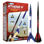 ESTES Athena X Starter Set Rocket-Building Kit, Beginner Flying-Rocket-Model Kit for Ages 10+
