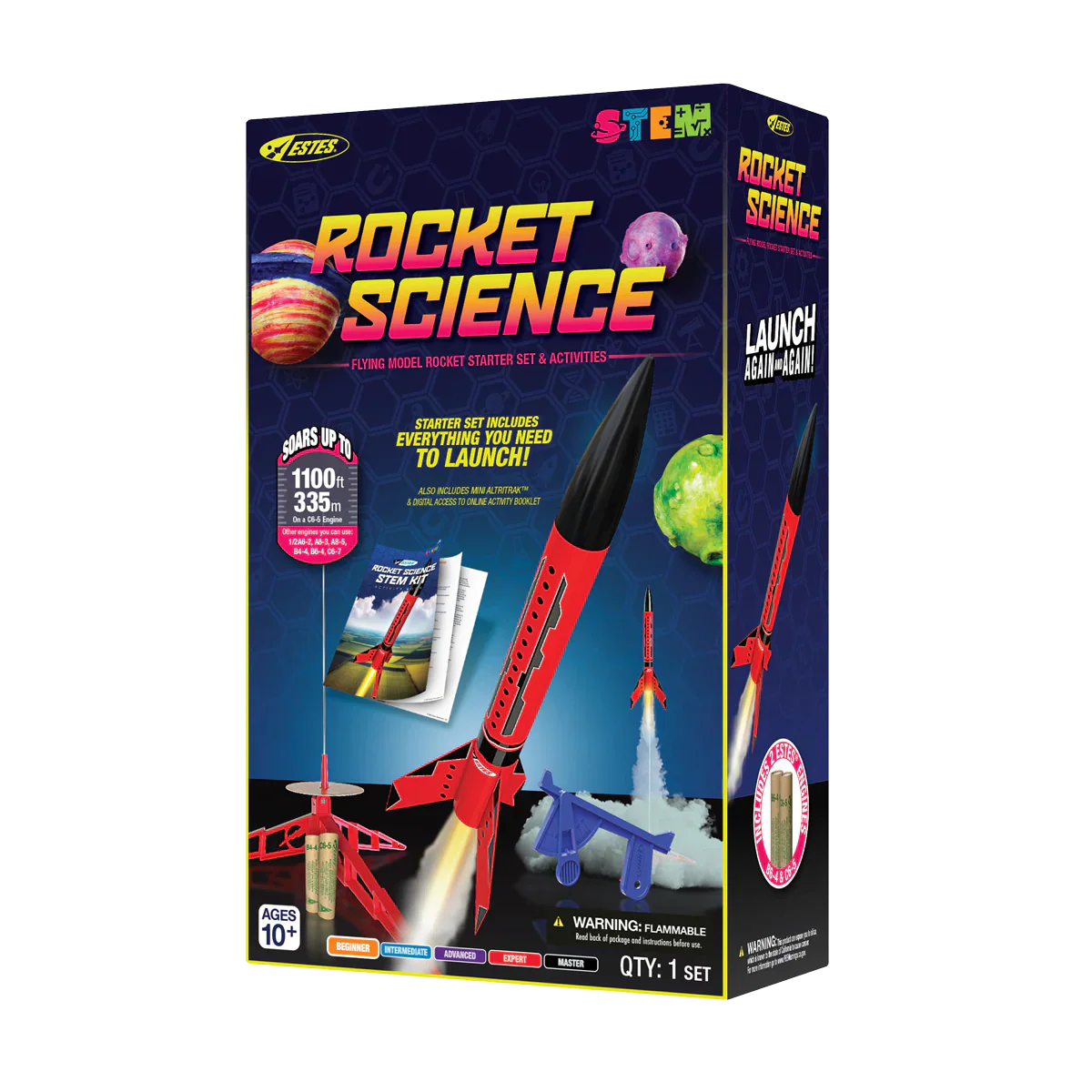 ESTES Rocket Science STEM Kit Rocket-Building Kit, Beginner Flying-Rocket-Model Kit for Ages 10+