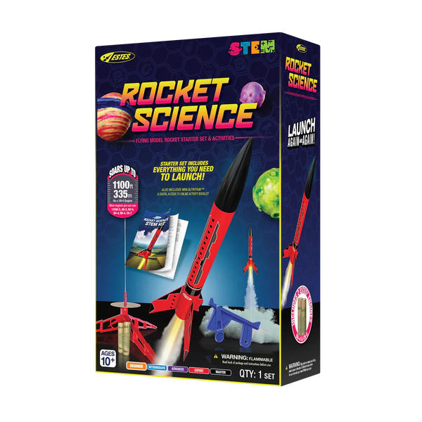 Estes Rockets - Rocket Science STEM Kit Rocket-Building Kit, Beginner Flying-Rocket-Model Kit for Ages 10+