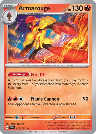Armarouge 015/091 - SV Paldean Fates Holofoil Main image