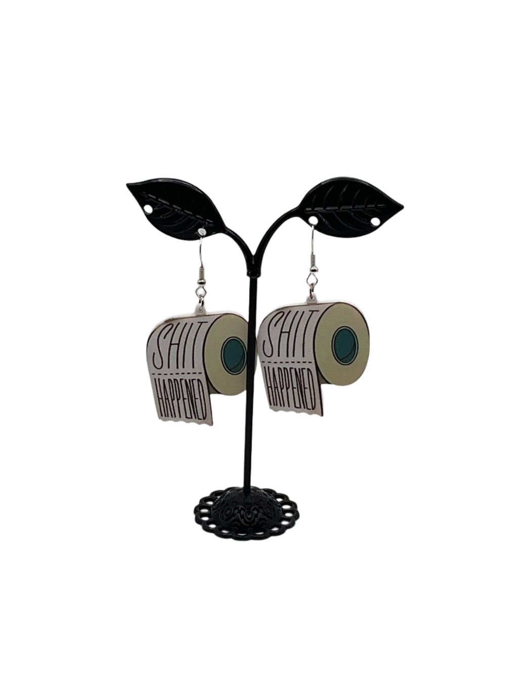 Shit happens earrings