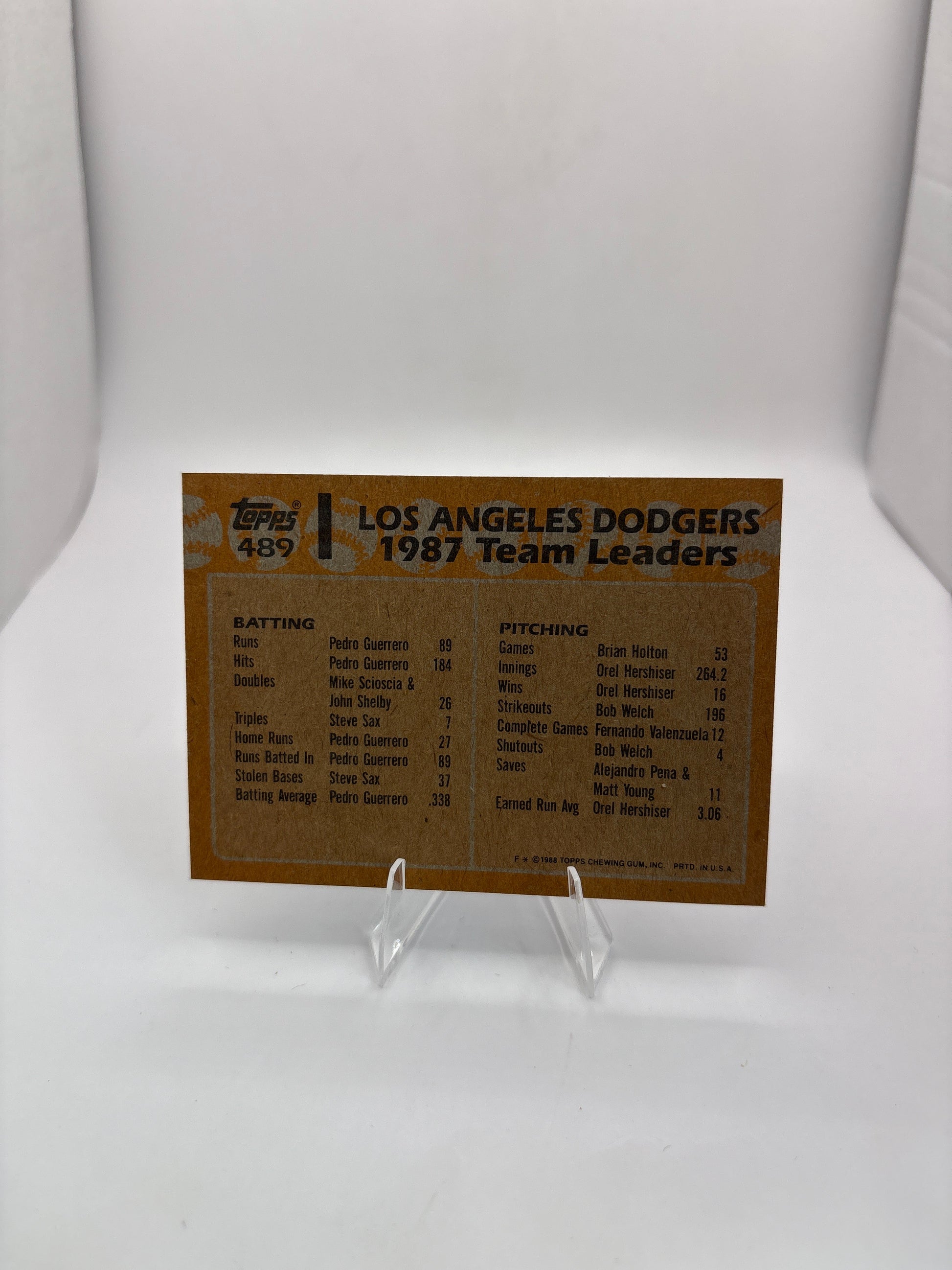 Topps Dodgers Leaders