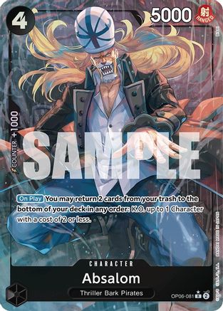 Absalom (Alternate Art) (OP06-081) - Wings of the Captain Foil Main image