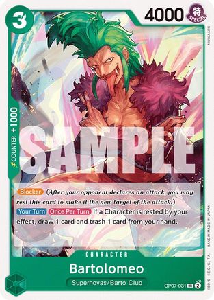 Bartolomeo (OP07-031) - 500 Years in the Future Main image