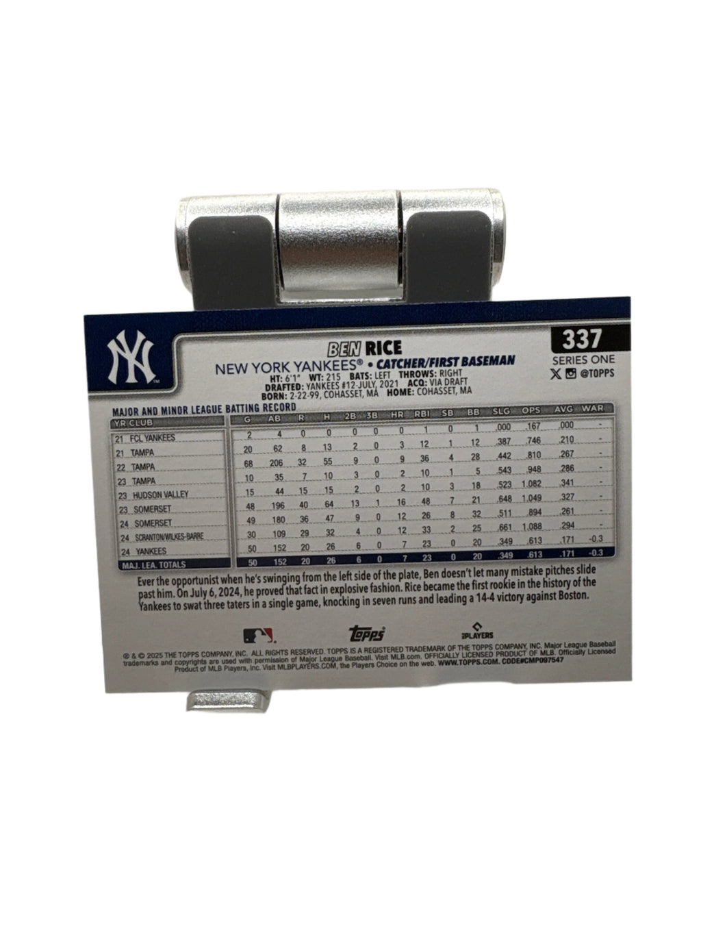 Topps Ben Rice