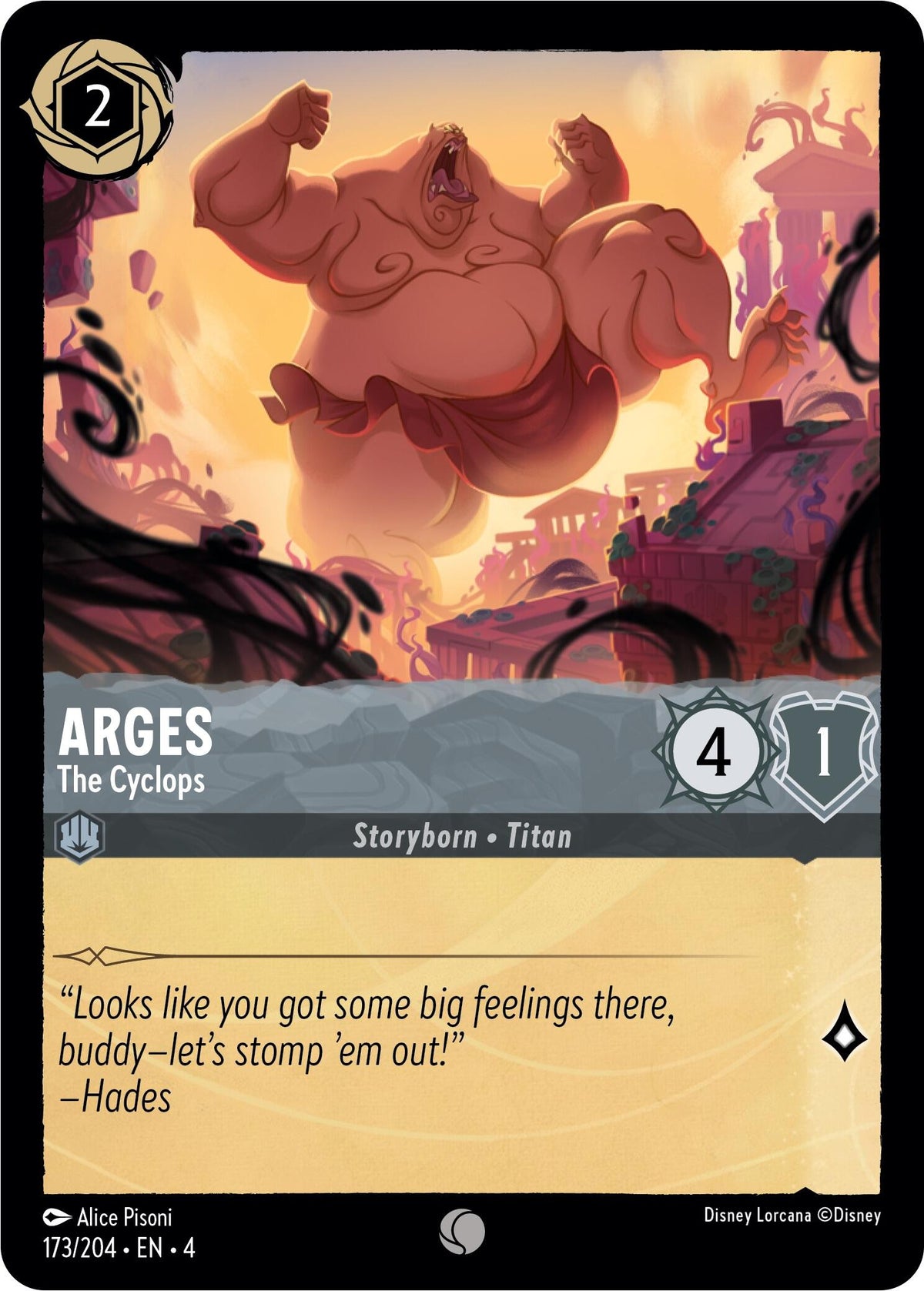 Arges - The Cyclops (173/204) - Ursulas Return Cold Foil Main image