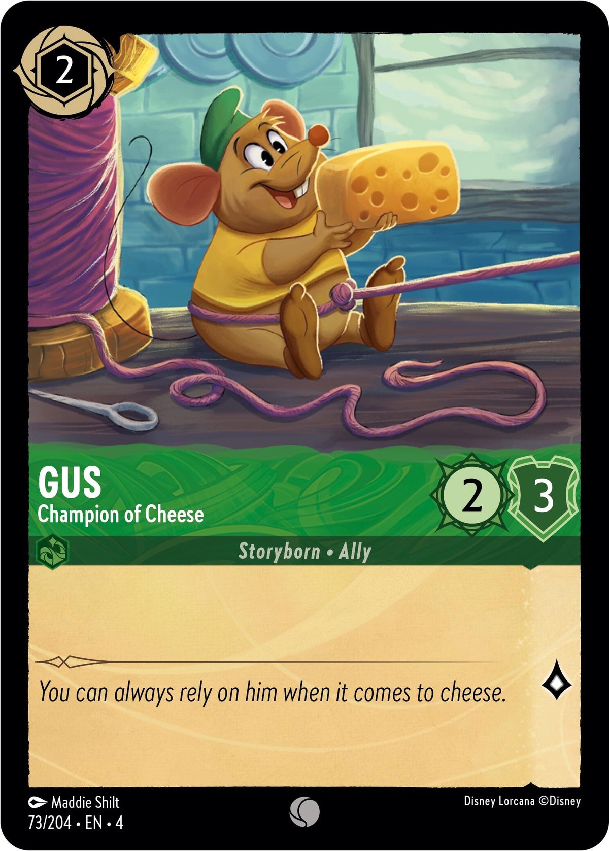 Gus - Champion of Cheese (73/204) - Ursulas Return Cold Foil