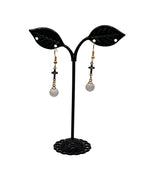 Earrings with beads