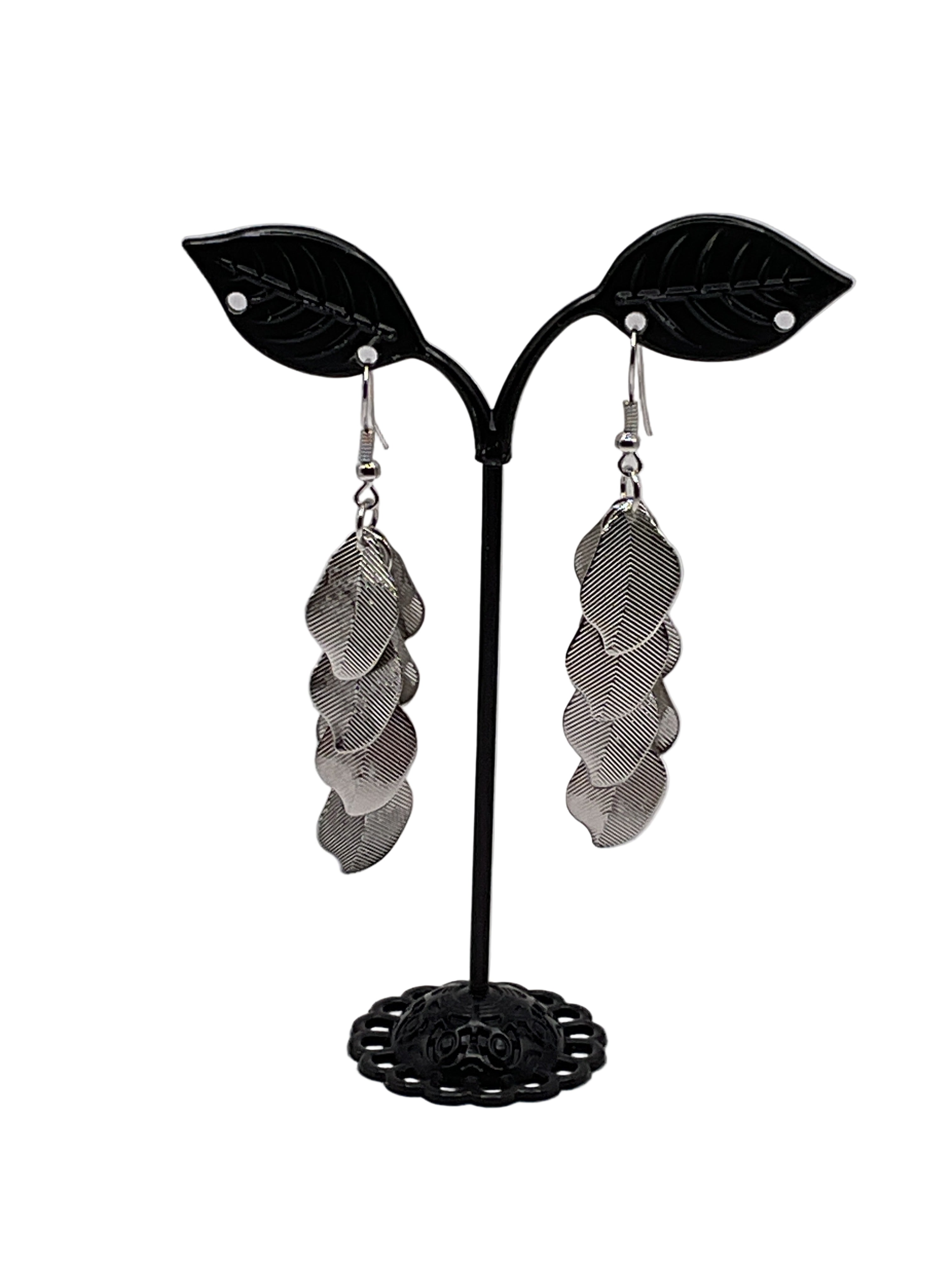 Silver Leaf Earrings Main image