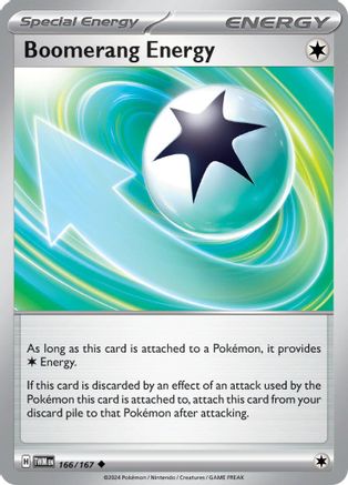 Boomerang Energy 166/167 - SV06 Twilight Masquerade Reverse Holofoil Main image