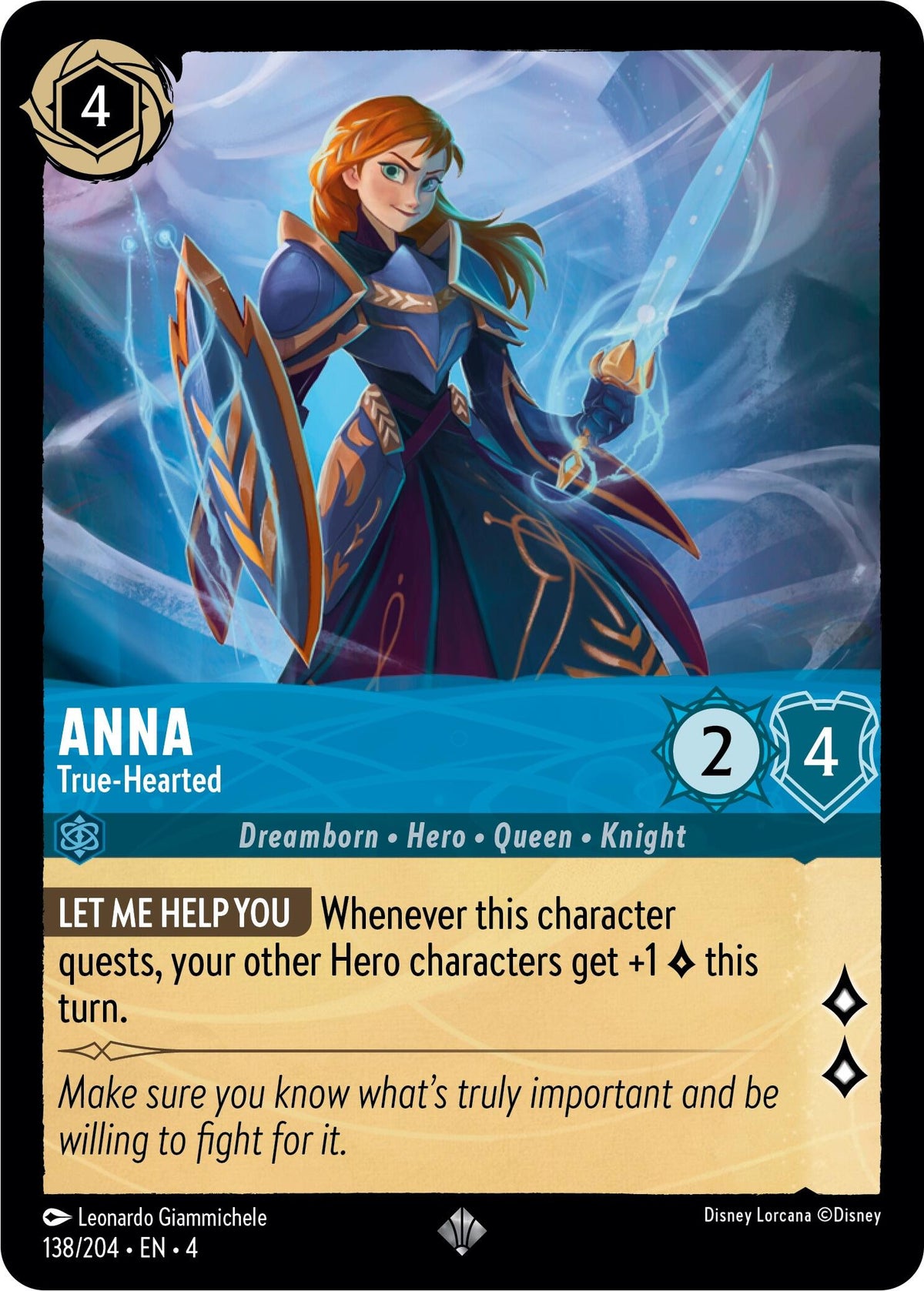 Anna - True-Hearted (138/204) - Ursulas Return Cold Foil Main image