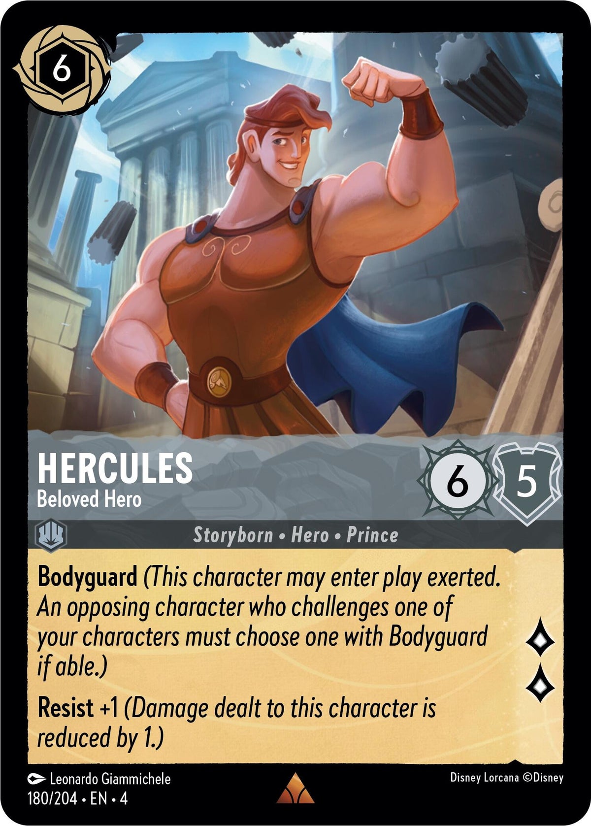 Hercules - Beloved Hero (180/204) - Ursulas Return Cold Foil