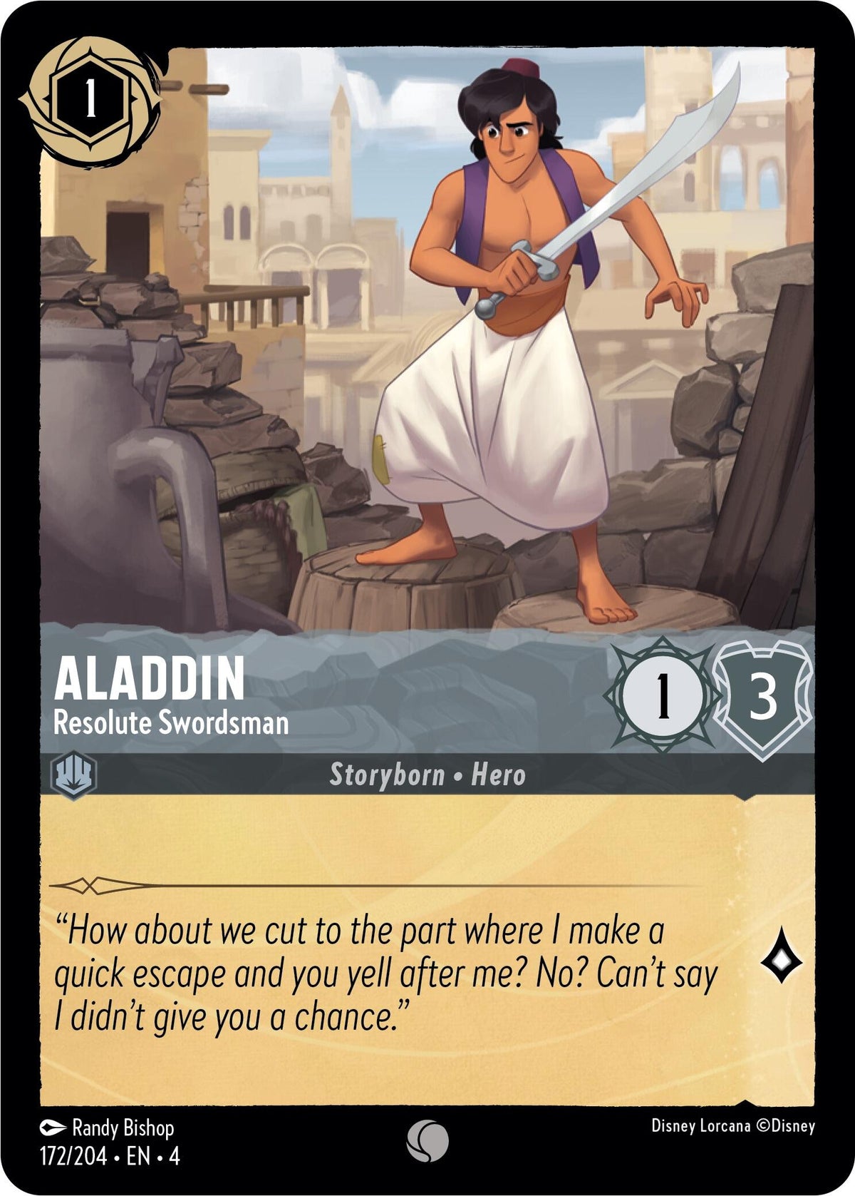 Aladdin - Resolute Swordsman (172/204) - Ursulas Return