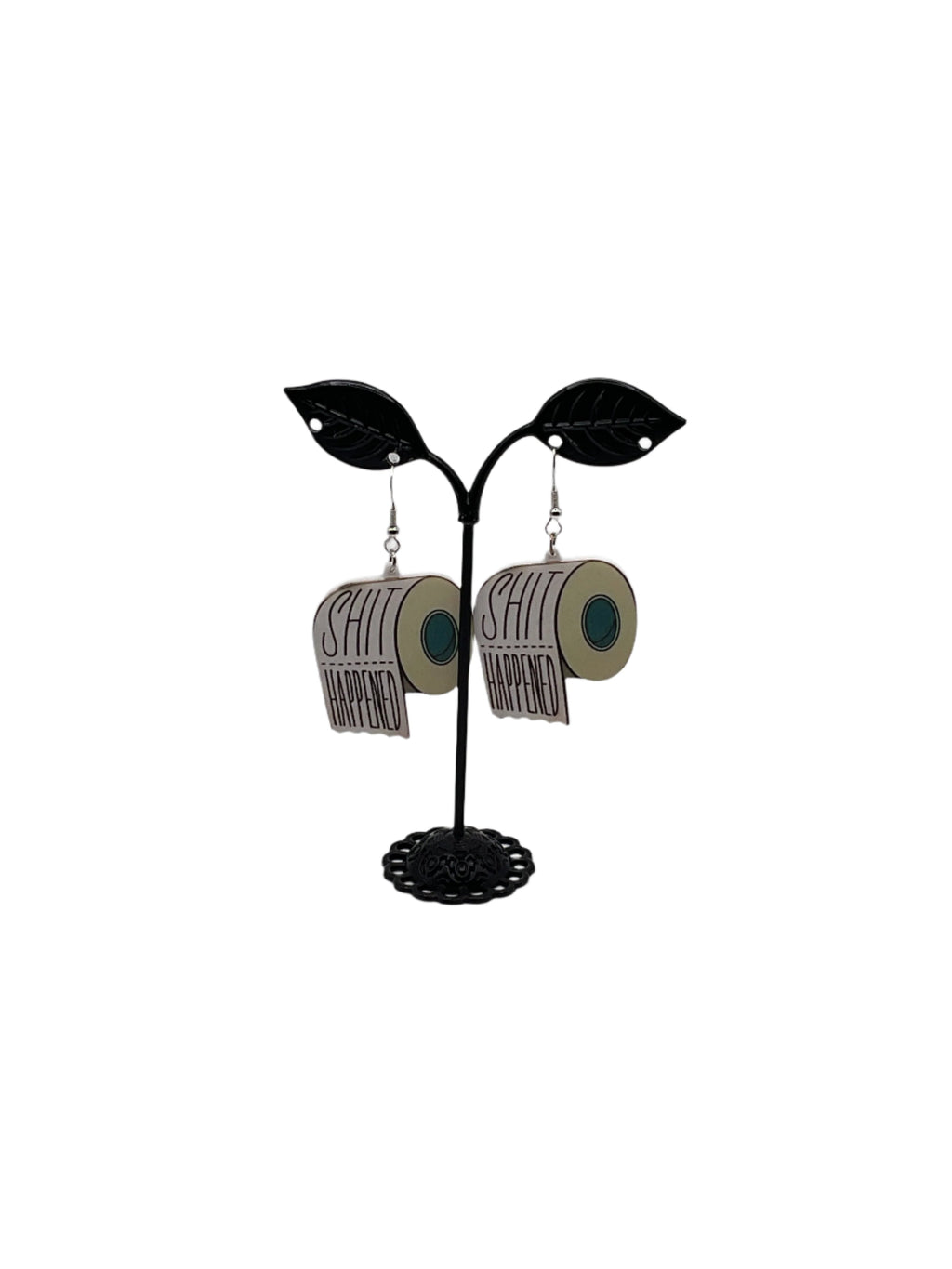 Shit happens earrings