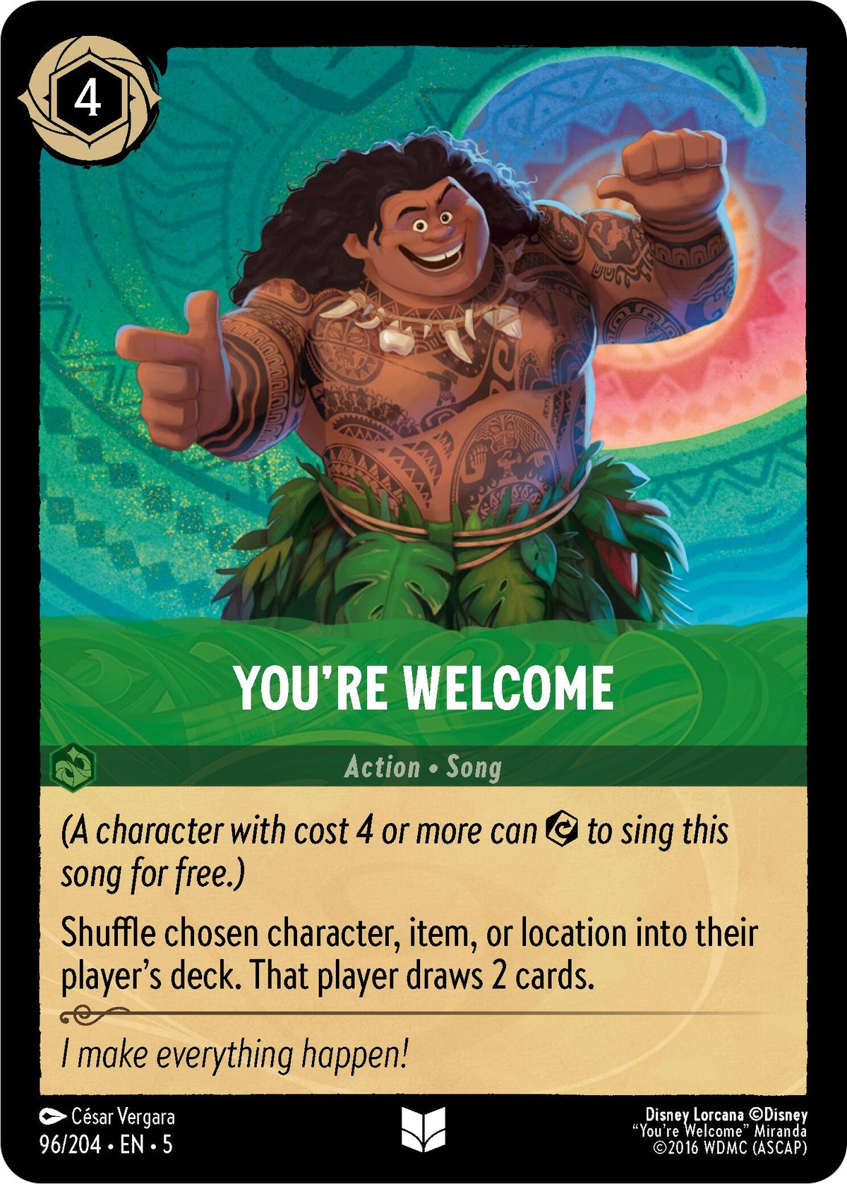 You're Welcome (96/204) - Shimmering Skies Cold Foil Main image