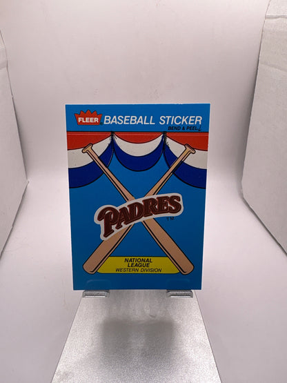 Fleer San Diego Padres Baseball Stickers