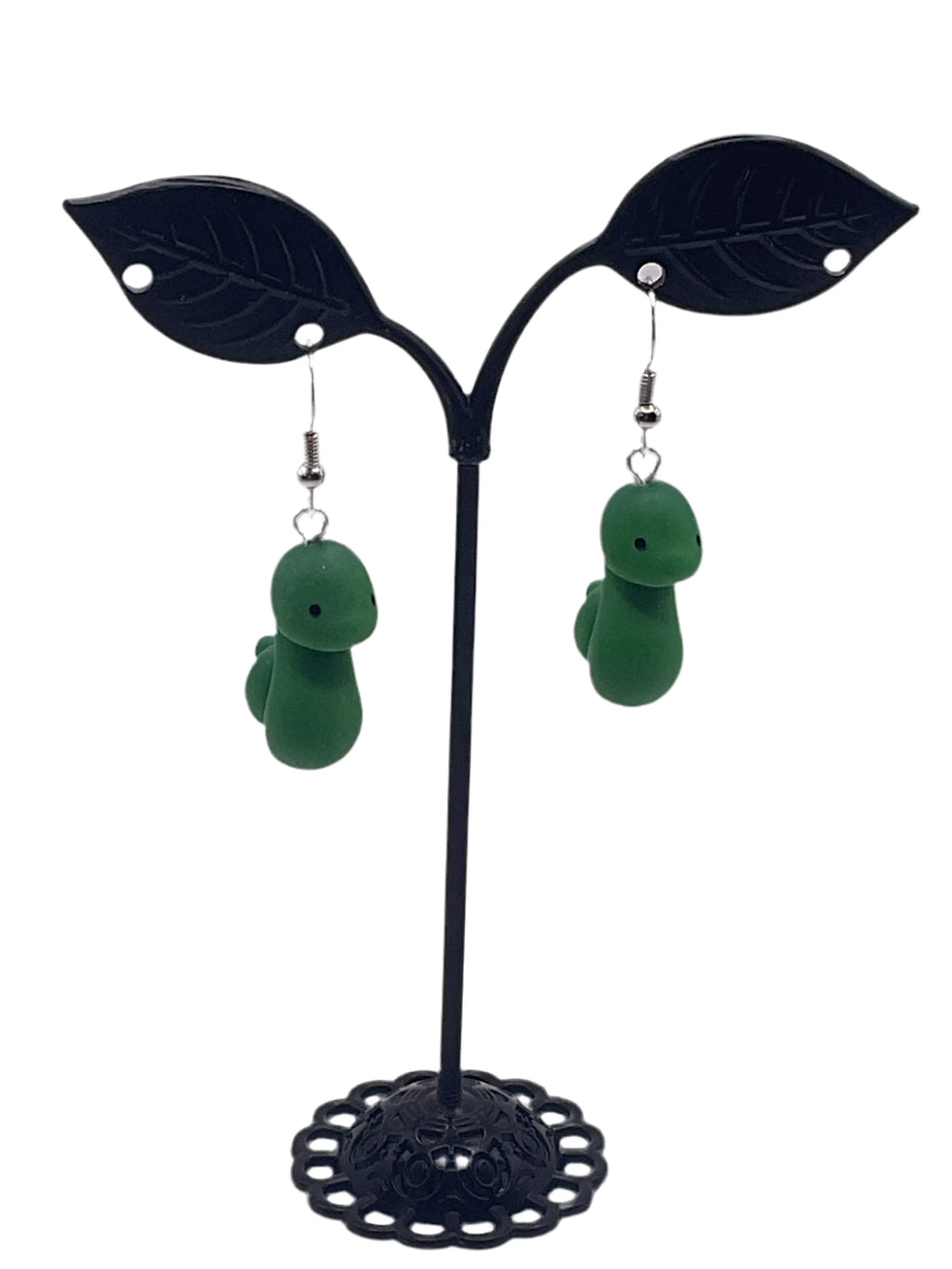 Green Snake Earrings