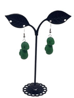Green Snake Earrings
