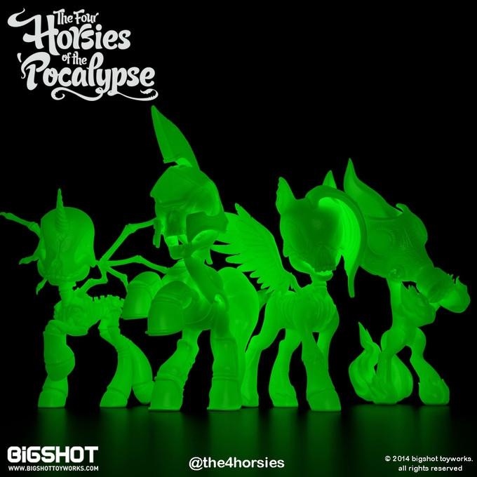 Four Horsies of the Pocalypse POCALYPSE NOW Gift Pack 4-piece set GID Edition - Collectors World Toys
