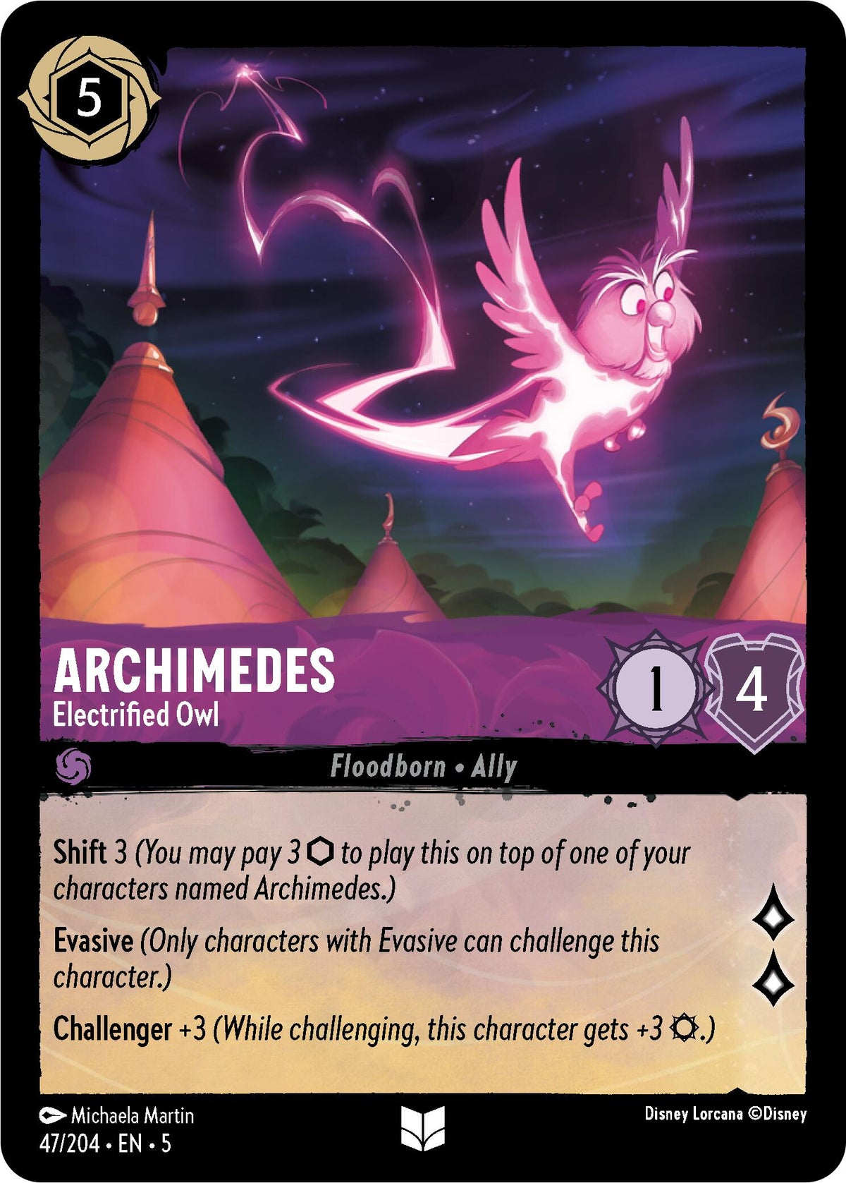 Archimedes - Electrified Owl (47/204) - Shimmering Skies Cold Foil Main image