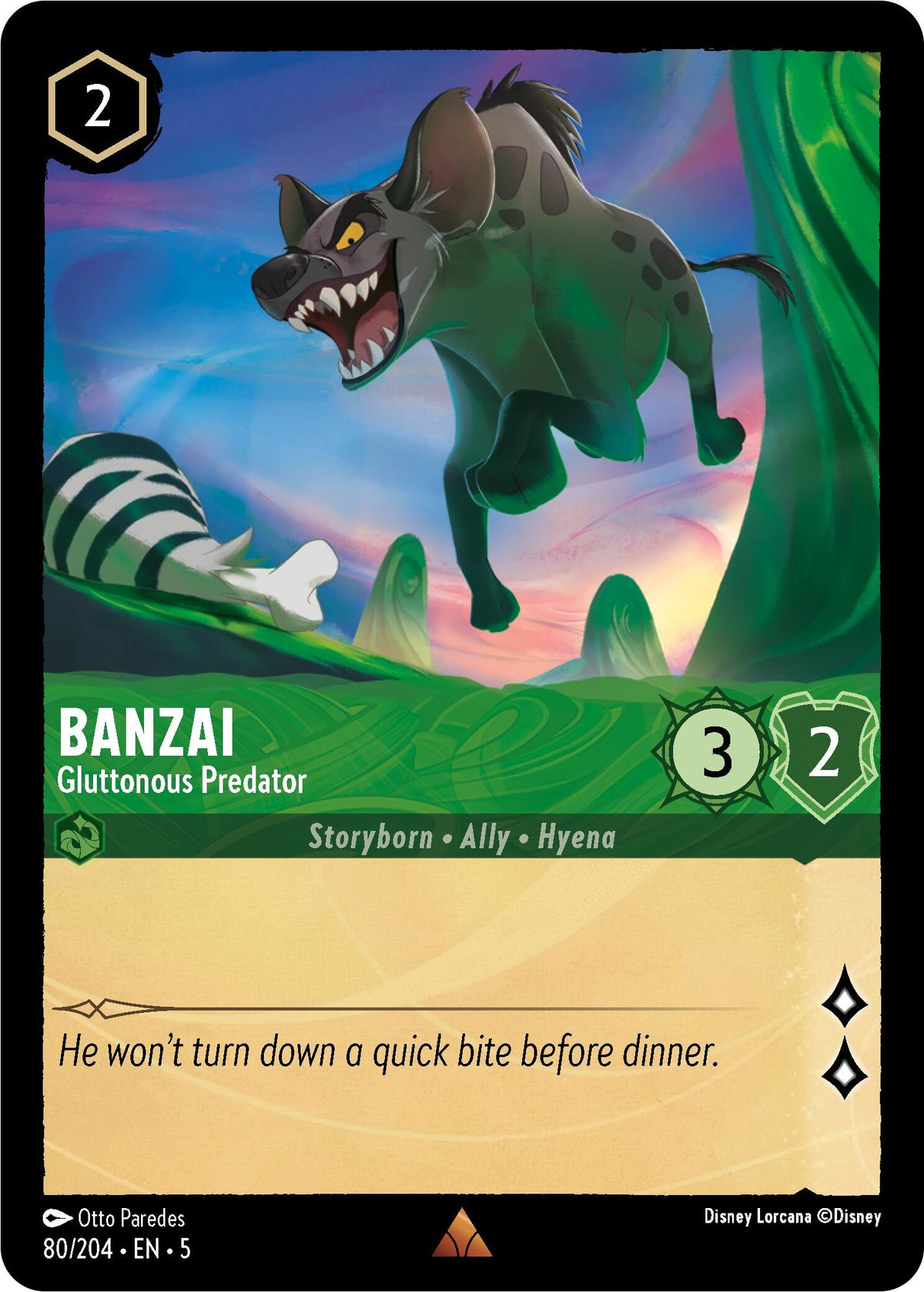 Banzai - Gluttonous Predator (80/204) - Shimmering Skies Main image