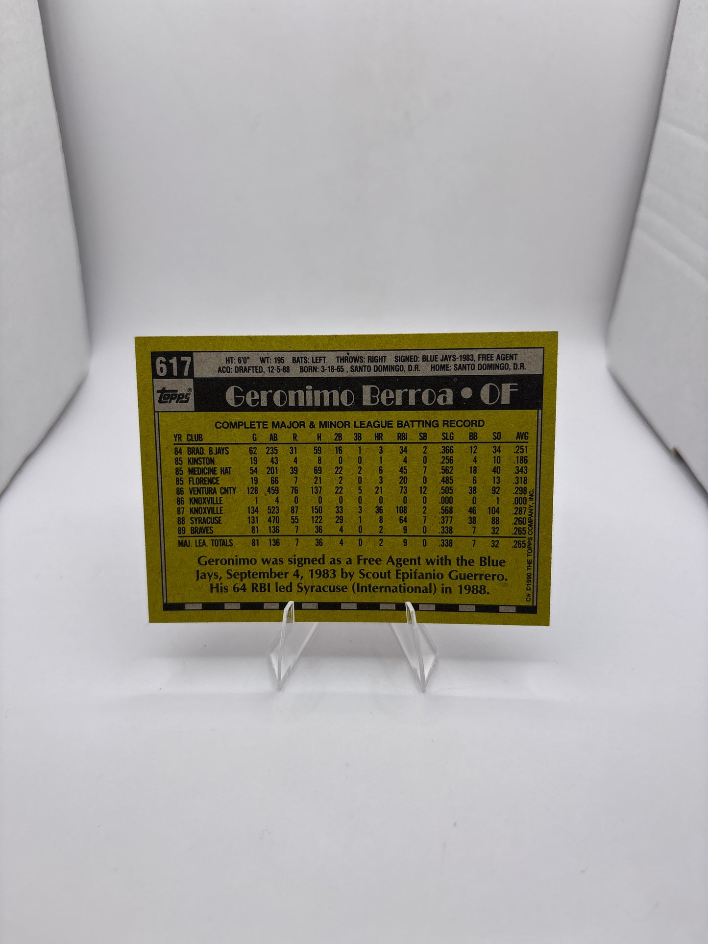 Topps Geronimo Berroa