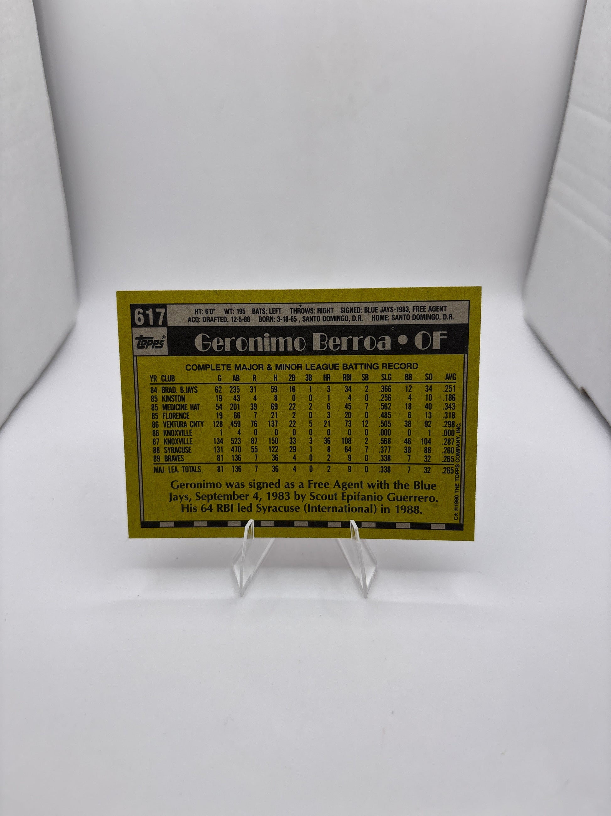 Topps Geronimo Berroa