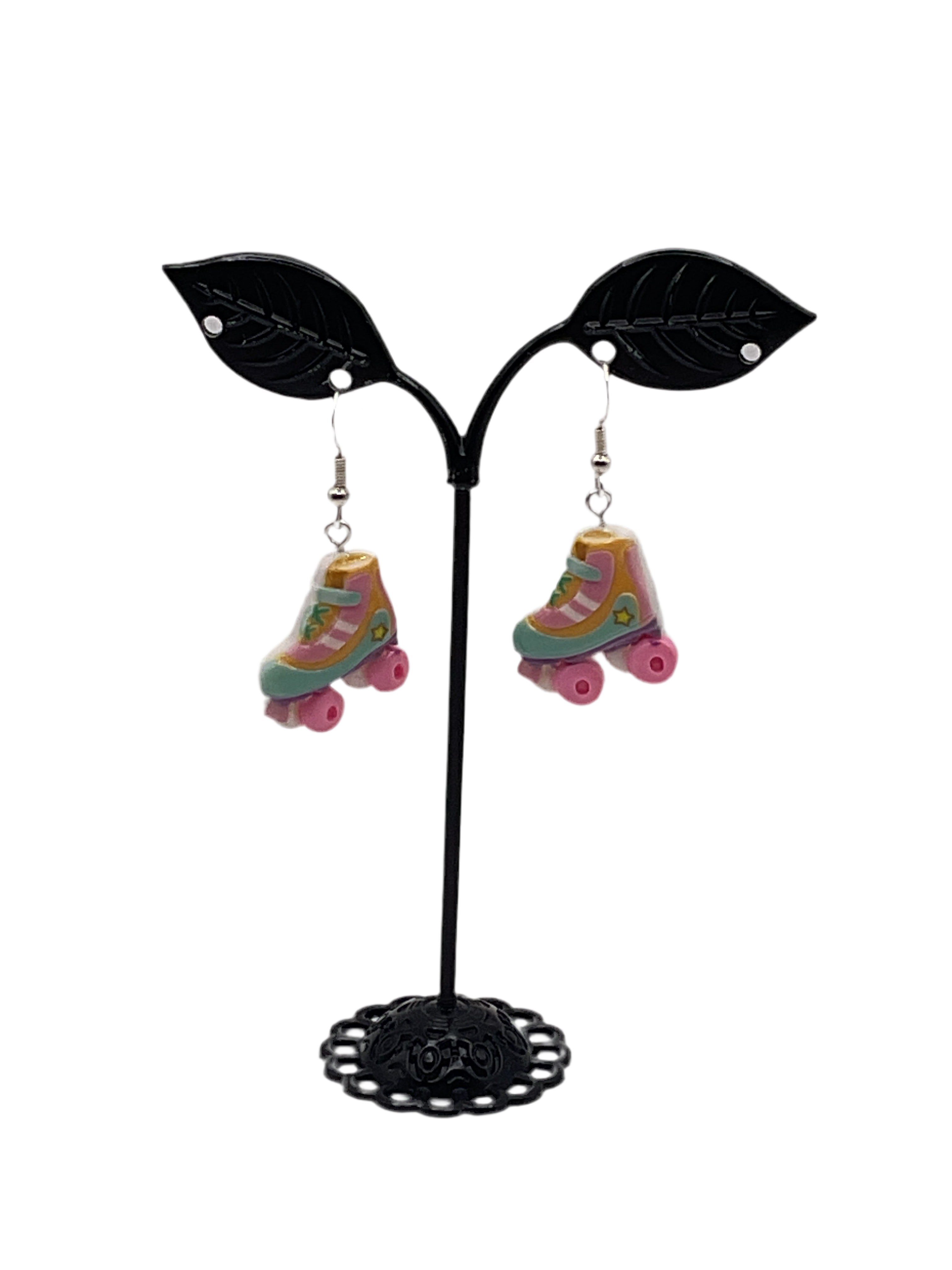 Roller skate earrings