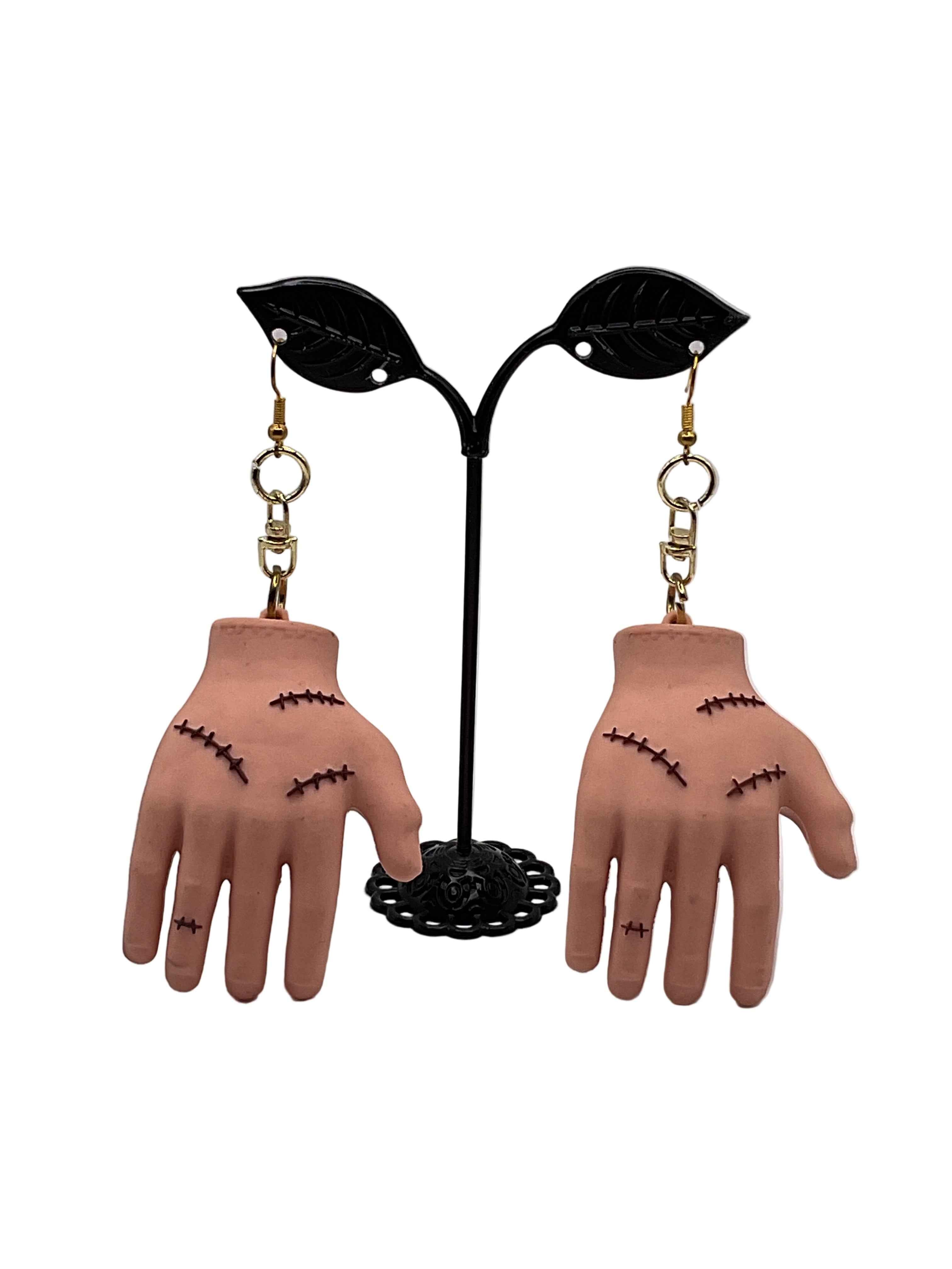 Frankenstein Hand Earrings
