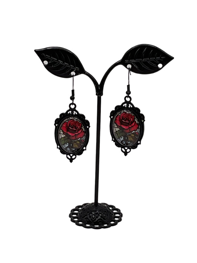 Rose earrings Hover Image